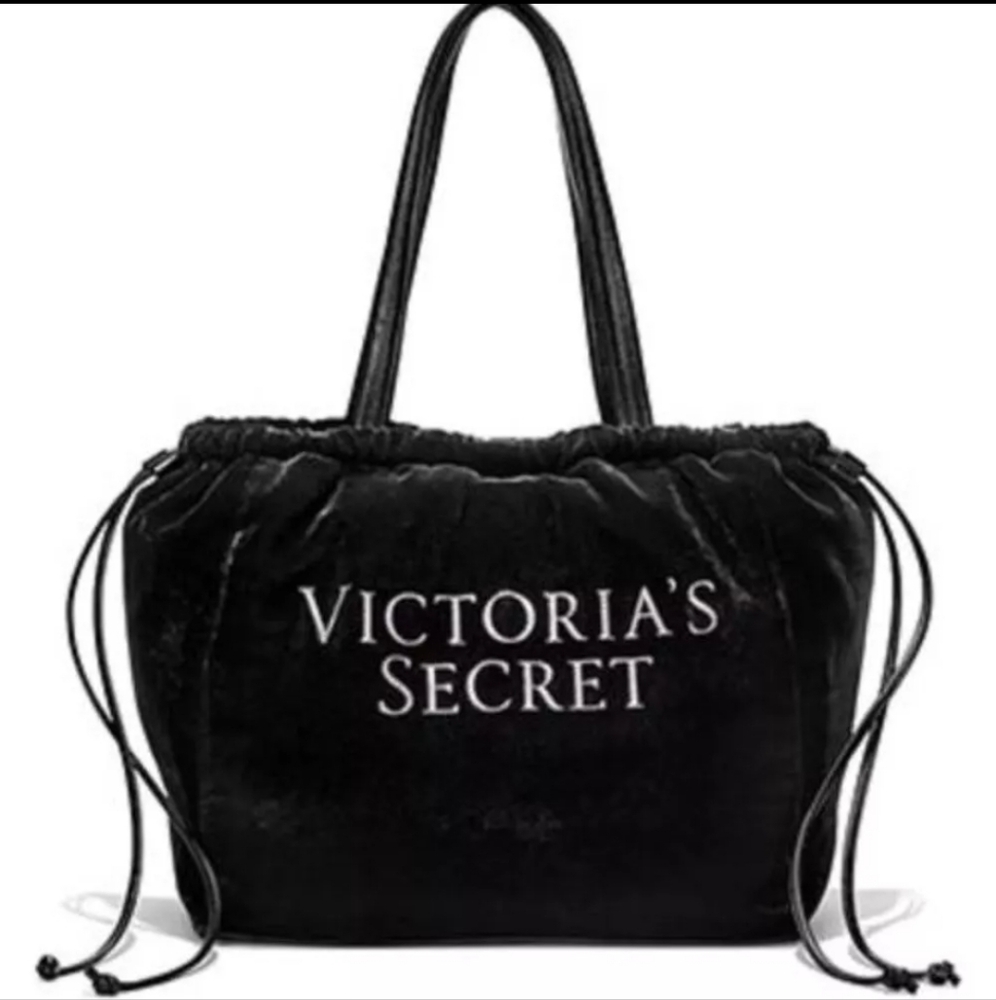 Victoria's Secret Limited Edition Velvet Drawstring Tote